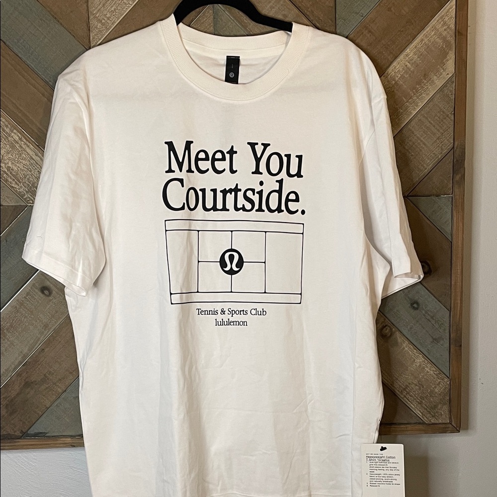 lululemon athletica HEAVYWEIGHT COTTON White Men's T-Shirt *GRAPHIC